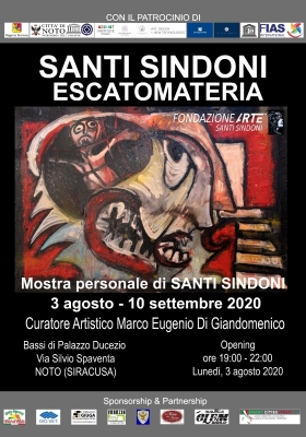 03.08.2020 - Mostra Personale ESCATOMATERIA di Santi Sindoni - ETHICANDO Association